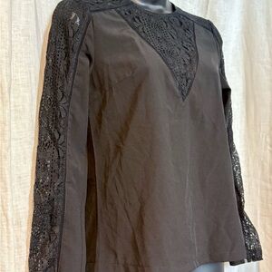 💥3/$30💥Wink Black Lace Sleeve Detail Boho Peasant Blouse